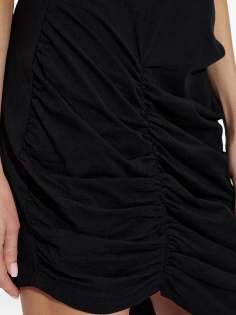 Balmain ruched-detail T-shirt dress - Black