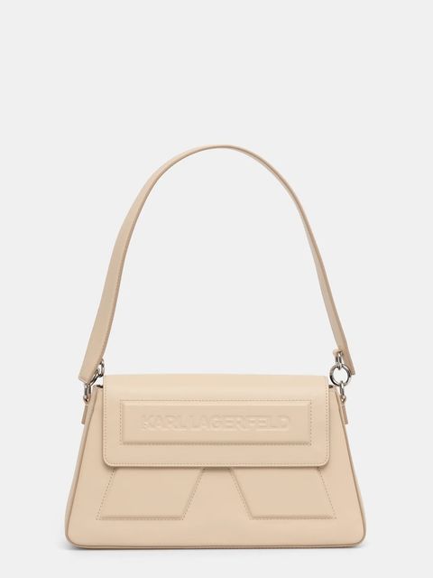 Karl Lagerfeld torebka skórzana IKON/K kolor beżowy A1W30154 - zdjęcie produktu nr 1