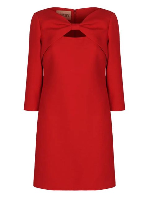 Valentino Garavani bow-detail mini dress - Red