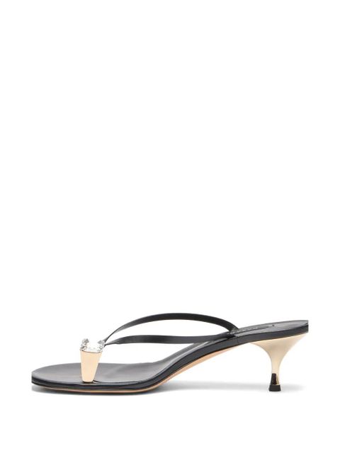 Casadei Julia leather mules - Black