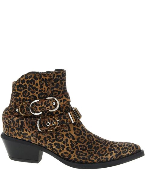 PINKO Tex 13 leopard-print ankle boots - Brown - zdjęcie produktu nr 1