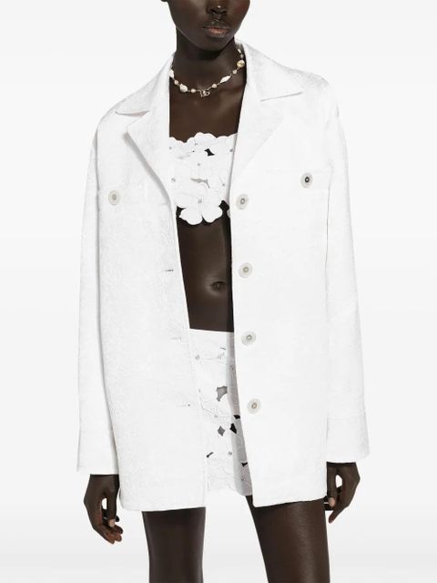 Dolce & Gabbana rhinestone-embellished bralette top - White