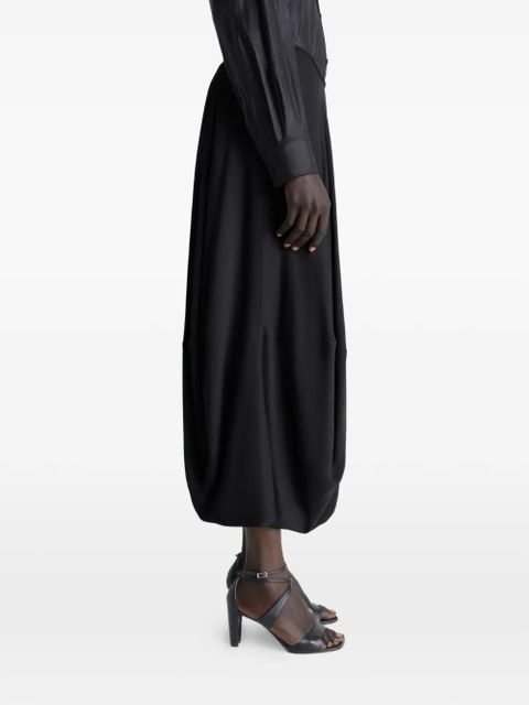 LEMAIRE balloon crepe skirt - Black