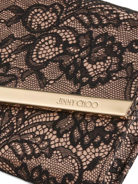 Jimmy Choo Emmie lace chain mini bag - Black