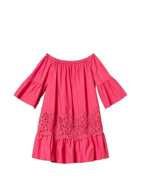 TWINSET ruffled-hem mini dress - Pink - zdjęcie produktu nr 1