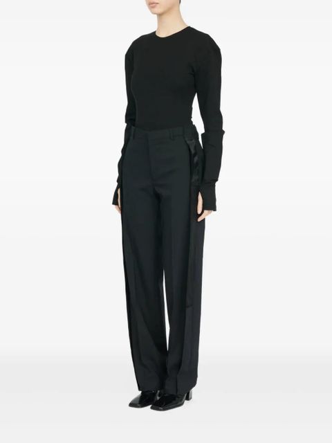 MM6 Maison Margiela wool trousers - Black - zdjęcie produktu nr 2