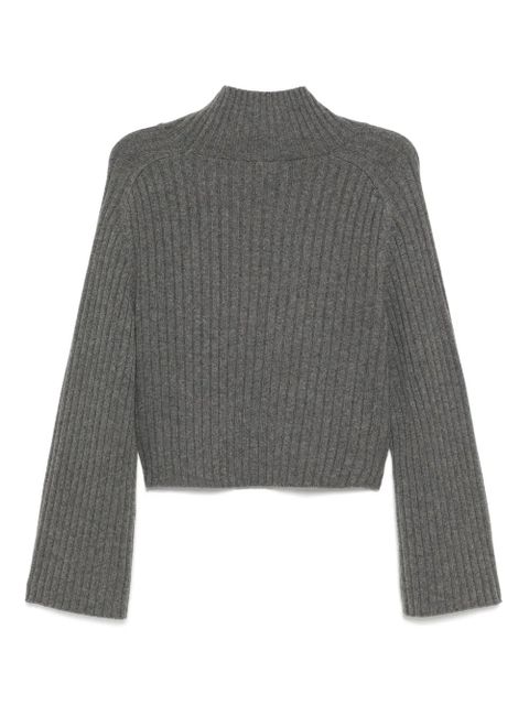Reformation Brooke cropped jumper - Grey - zdjęcie produktu nr 2