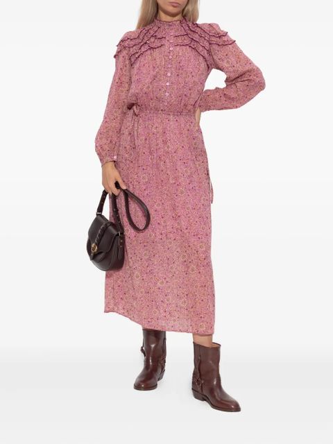 MARANT ÉTOILE floral-print midi dress - Pink