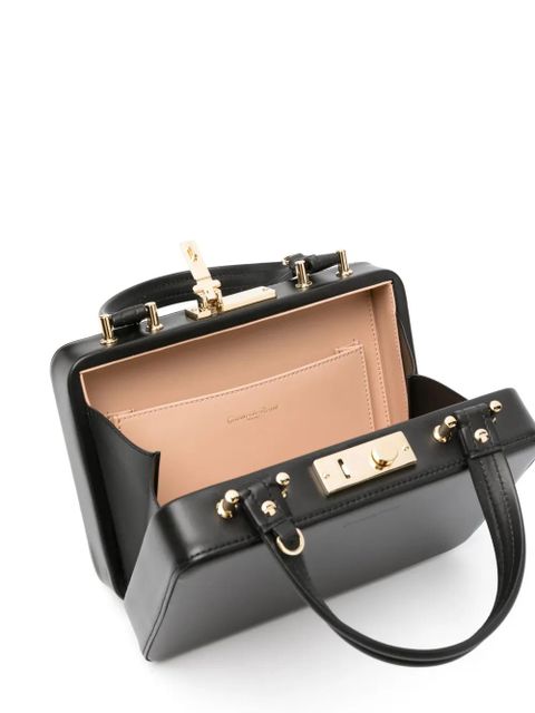 Gianvito Rossi Valì leather tote bag - Black