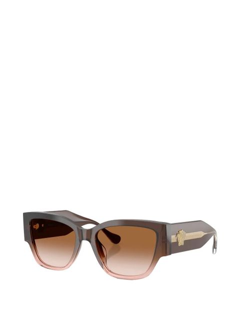 Versace Eyewear geometric-frame sunglasses - Brown - zdjęcie produktu nr 2