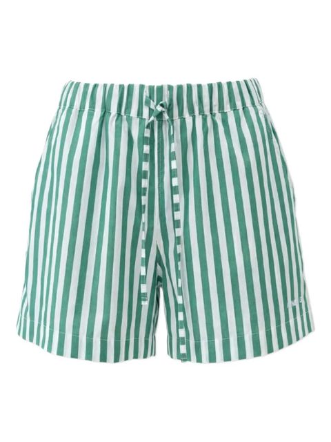 Hunza G embroidered striped shorts - Green - zdjęcie produktu nr 1