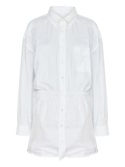 Maison Margiela elasticated-waist cotton shirt - White - zdjęcie produktu nr 1