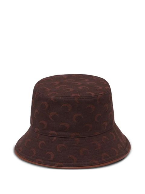 Marine Serre Moon bucket hat - Brown - zdjęcie produktu nr 1
