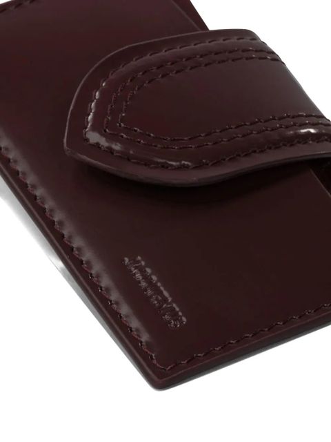 Jacquemus The Bambino stitched tab wallet - Brown
