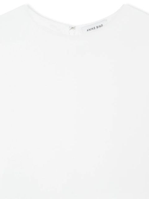 ANINE BING Maddie crepe T-shirt - White