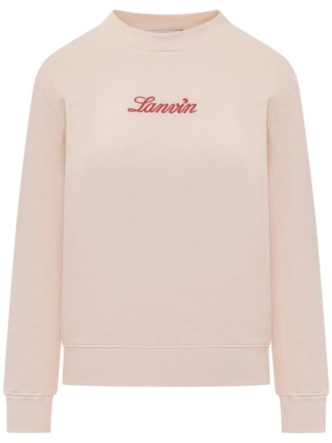 Lanvin embroidered-logo sweatshirt - Pink - zdjęcie produktu nr 1