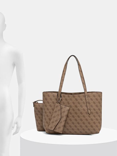 Guess torebka BRENTON kolor beżowy HWLG96 48230