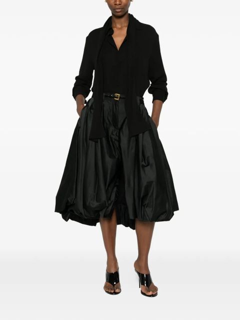 Balenciaga tie-neck shirt - Black - zdjęcie produktu nr 2