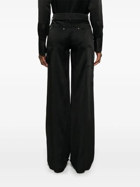 Blumarine satin trousers - Black
