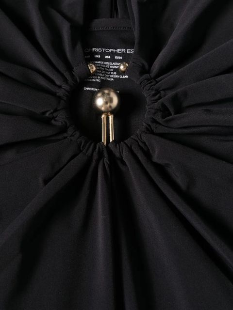 Christopher Esber orbit-detail halterneck maxi dress - Black