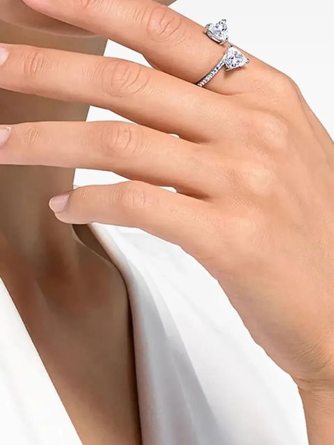 Swarovski crystal-embellished ring - Silver