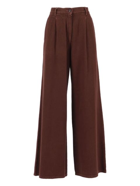 Weekend Max Mara nanda pleated trousers - Brown - zdjęcie produktu nr 1