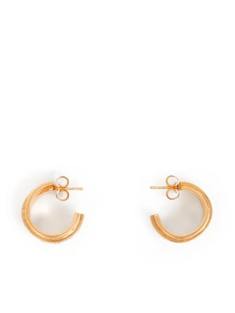 MM6 Maison Margiela triple-logo earrings - Gold