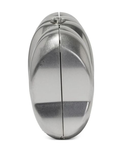 Simkhai Reya sculpted clutch bag - Silver