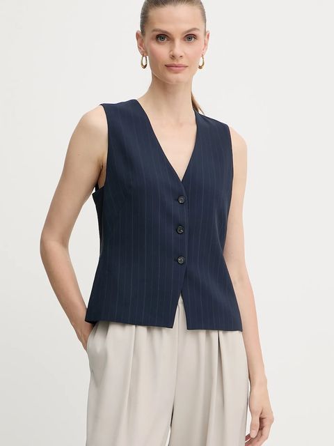 BOSS marynarka kolor niebieski dwurzędowa wzorzysta 50548492