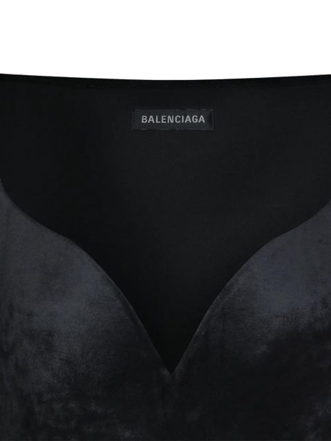 Balenciaga sweetheart-neck dress - Black