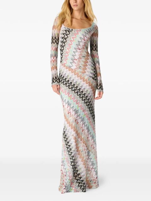 Missoni zigzag-pattern maxi dress - Neutrals - zdjęcie produktu nr 2