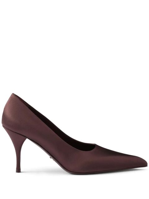 Prada 85mm satin pumps - Red - zdjęcie produktu nr 1
