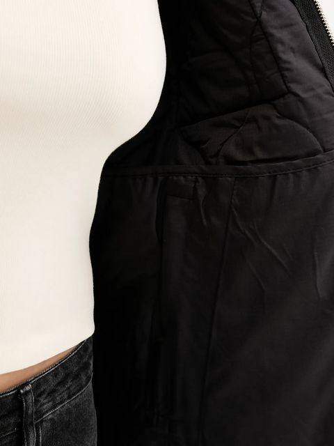 Guess Jeans kurtka kolor czarny przejściowa oversize W5YL26 WHG02