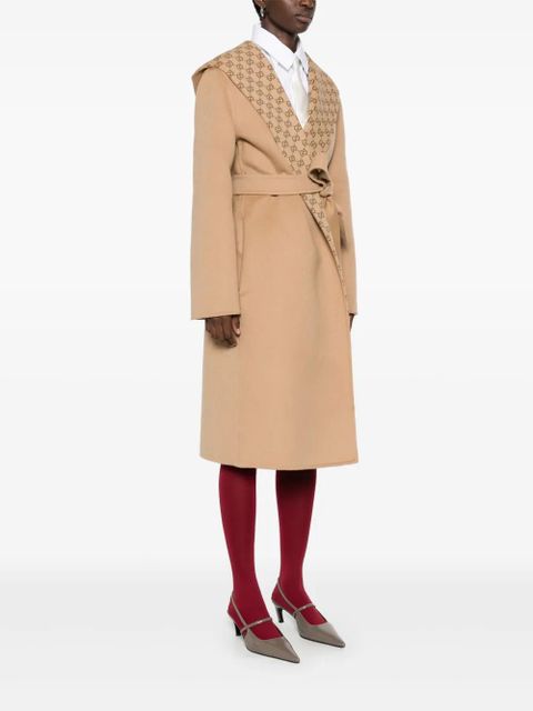 Gucci reversible GG coat - Brown