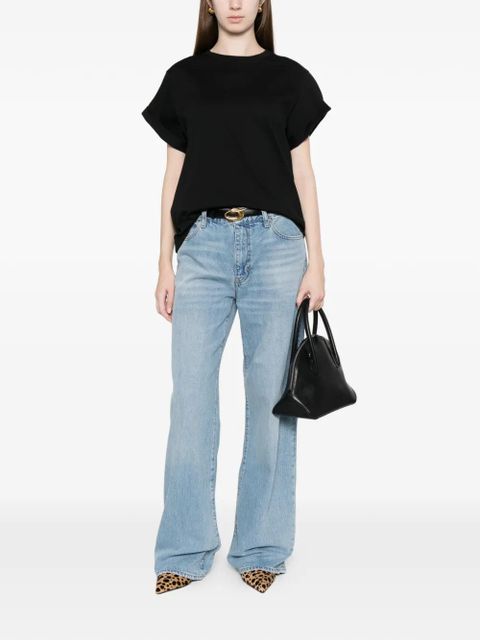 Victoria Beckham cuffed T-shirt - Black - zdjęcie produktu nr 2