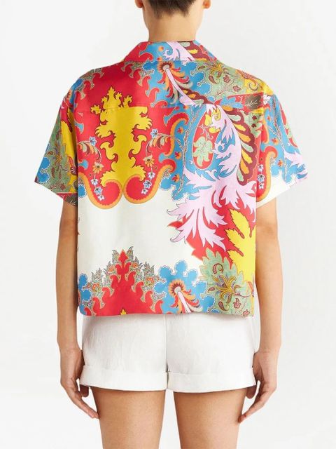 ETRO graphic-print short-sleeve T-shirt - Red