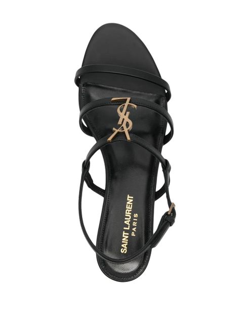 Saint Laurent Cassandra sandals - Black