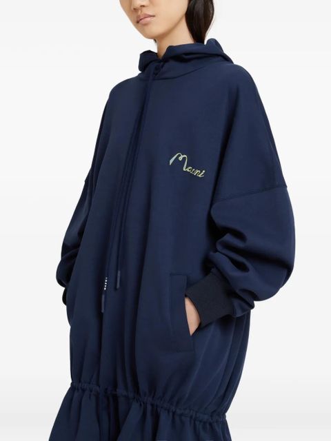 Marni drawstring mini dress - Blue