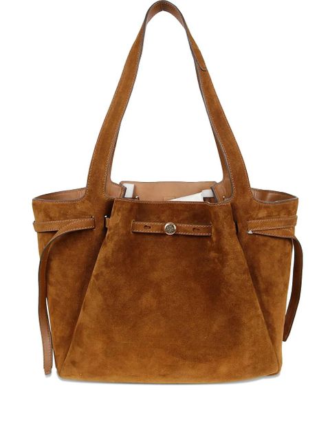 Tory Burch Romy leather tote bag - Brown - zdjęcie produktu nr 1
