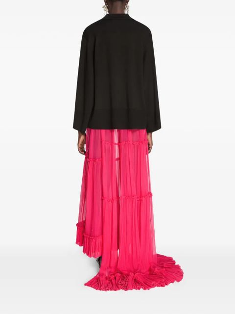 DRIES VAN NOTEN buttoned polo top - Black