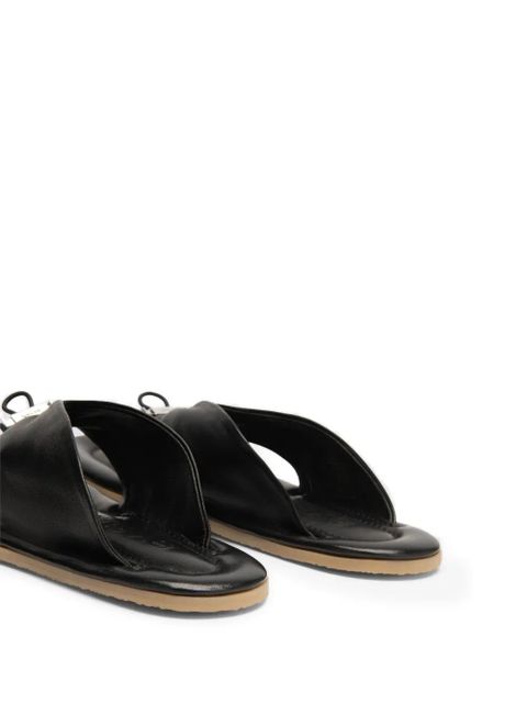 BY FAR Dashiel leather sandals - Black