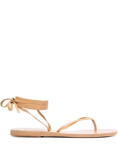 Ancient Greek Sandals leather ankle-tie sandals - Neutrals - zdjęcie produktu nr 1