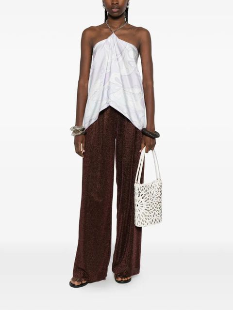 Oséree wide-leg trousers - Brown