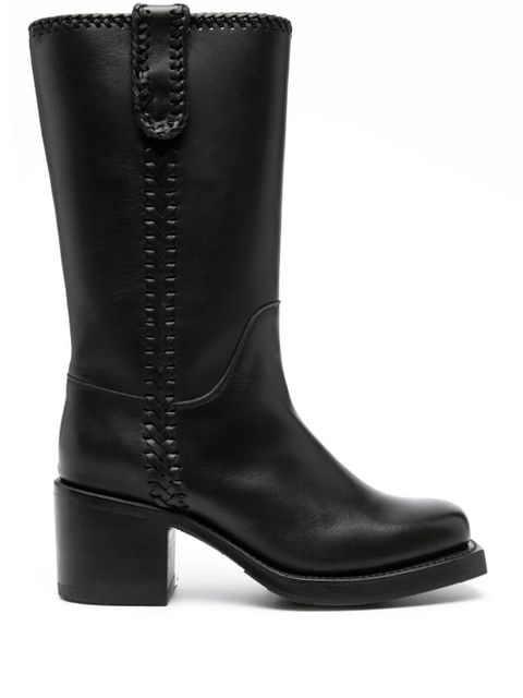 Hereu Aumandra 65mm leather boots - Black - zdjęcie produktu nr 1
