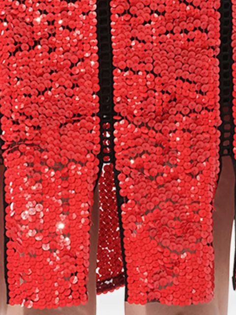 PUCCI sequin-embellished sleeveless dress - Red