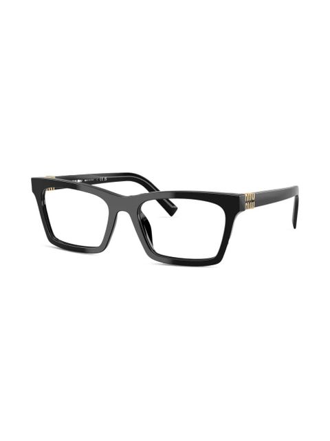 Miu Miu Eyewear rectangle frame glasses - Black - zdjęcie produktu nr 2