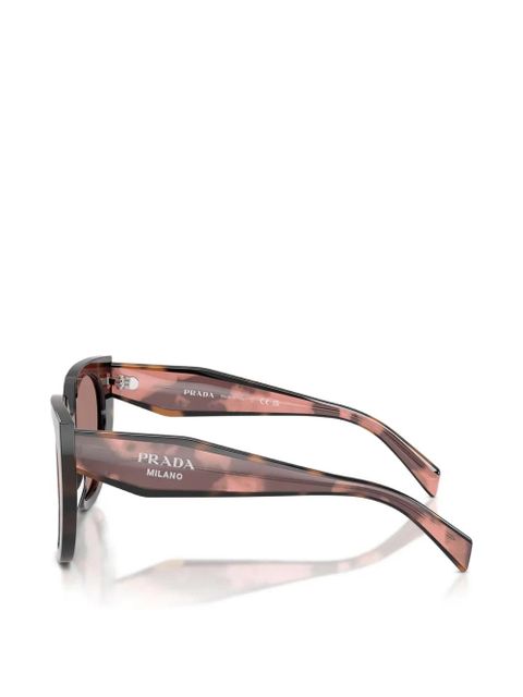 Prada tortoiseshell-effect sunglasses - Brown