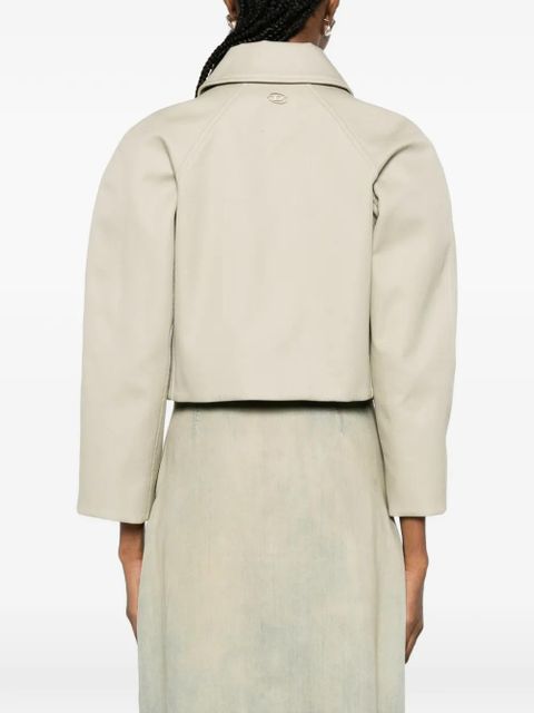 Diesel button short cropped jacket - Neutrals
