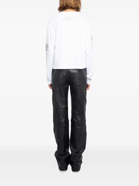 Zadig&Voltaire strass multi cross top - White