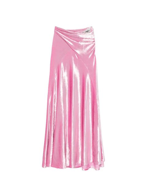 Rabanne velvet brooch long skirt - Pink - zdjęcie produktu nr 2